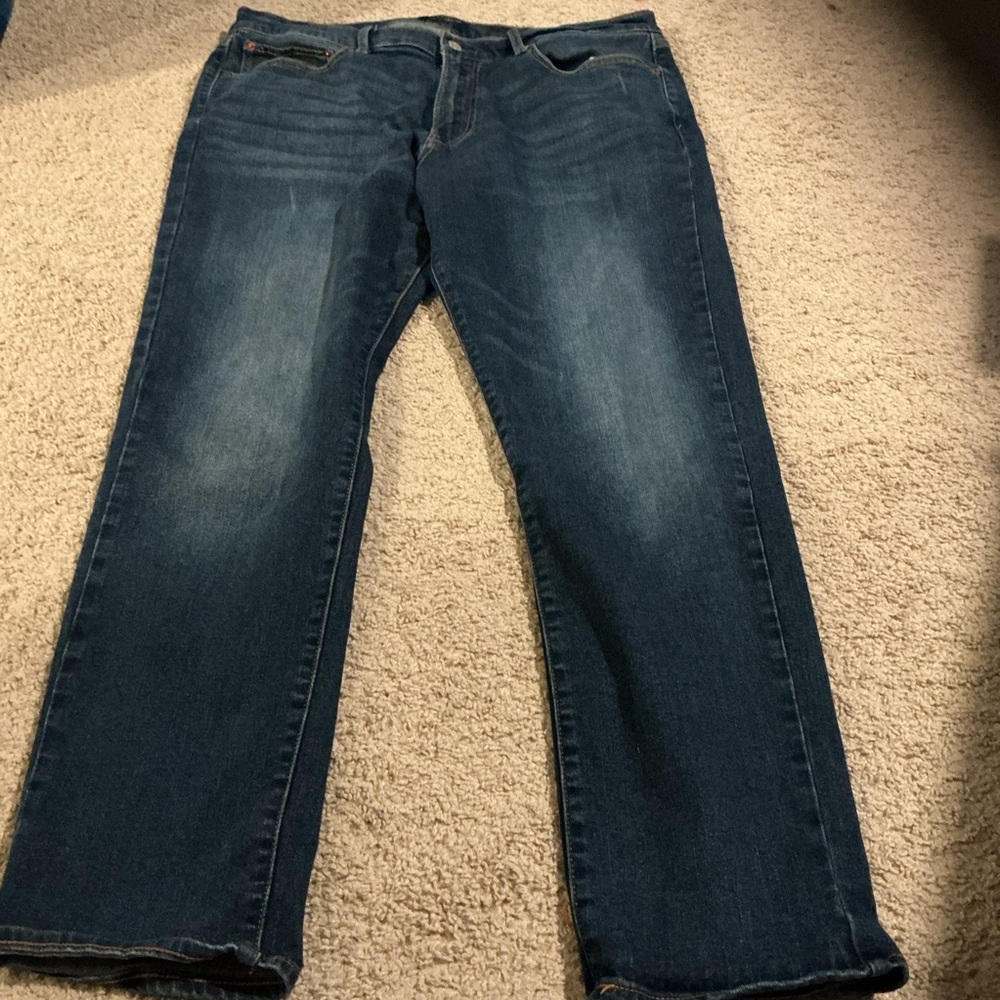 Lucky Brand 410 Athletic Fit Jeans Dark Wash Classic Stretch 38x32 casual